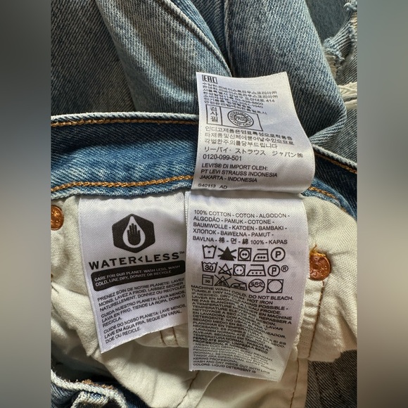 Levi's Premium 501 S Skinny Jeans Can't Touch This - Medium Wash - Picture 14 of 17